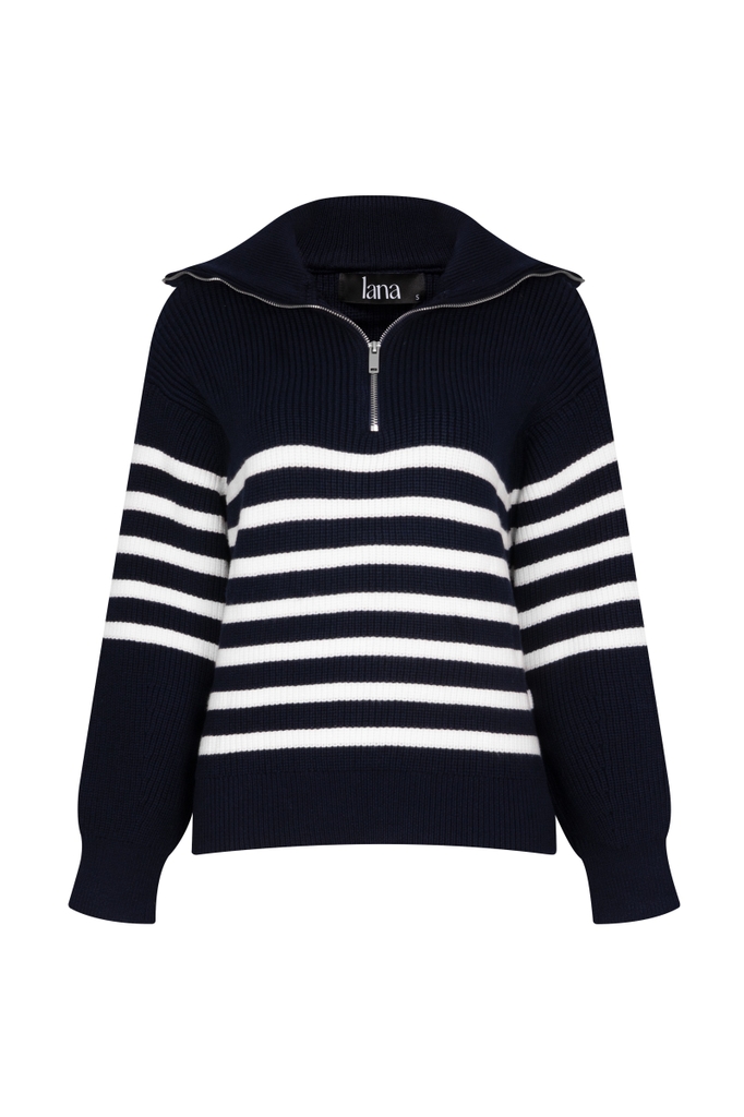 Bazzar Zip Hoodie Wool Top