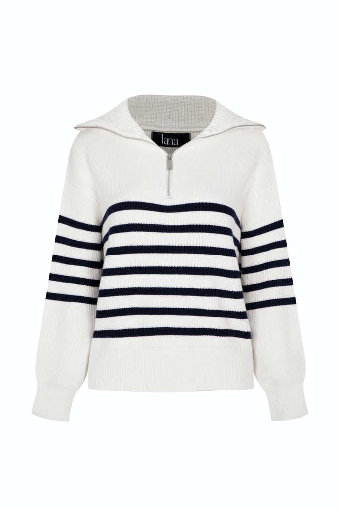 Bazzar Zip Hoodie Wool Top