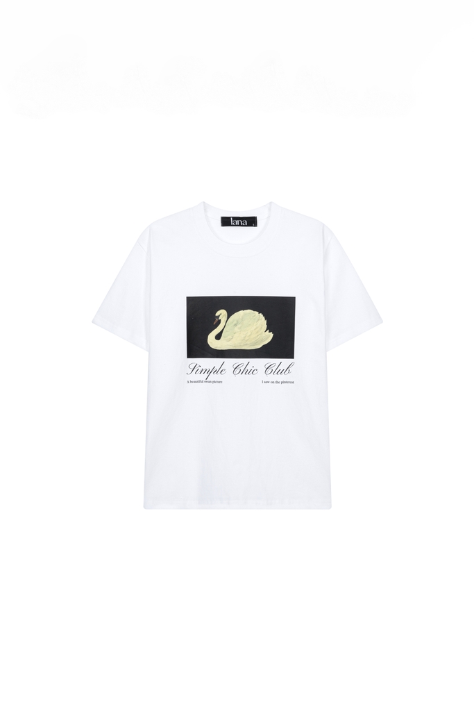 Swan Simple Chic Club Tee