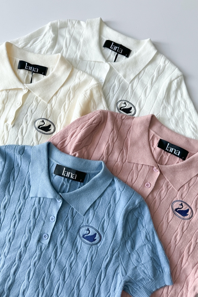 Lana Knit 24 Polo Top