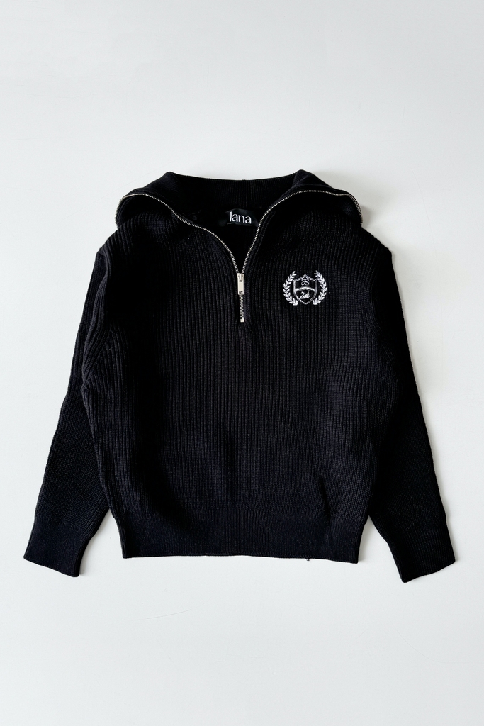 Bazzar Zip Hoodie Wool Top