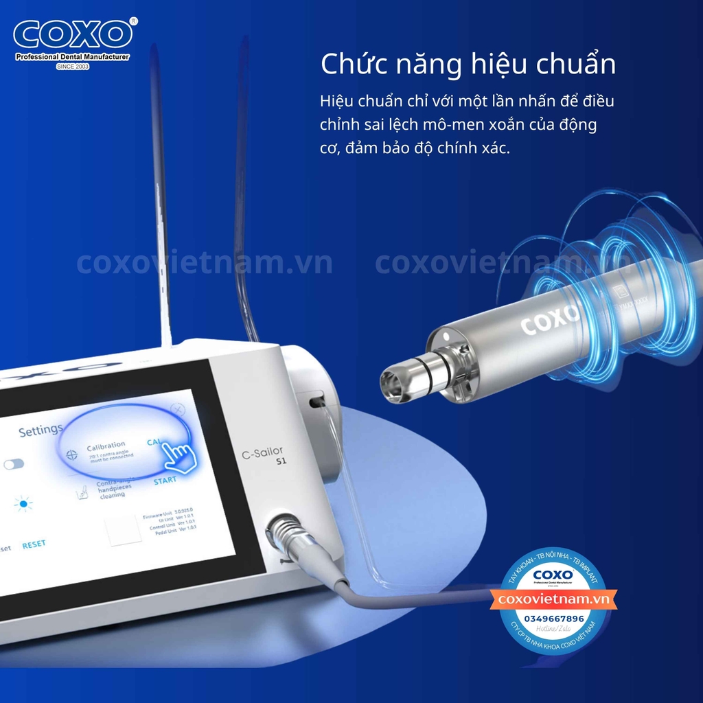 Máy cắm Implant Coxo C-Sailor S1 chức năng hiệu chuẩn, chính xác