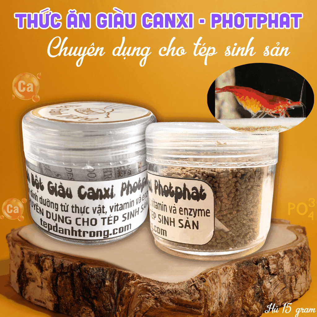 Tinh Bột Giàu Canxi, Photphat - Chuyên dụng cho tép sinh sản