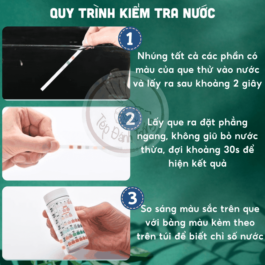 Que Test Nước 9 in 1 - YEE - Kiểm tra thông số nước bể tép, cá cảnh nhanh chóng, tiện lợi.