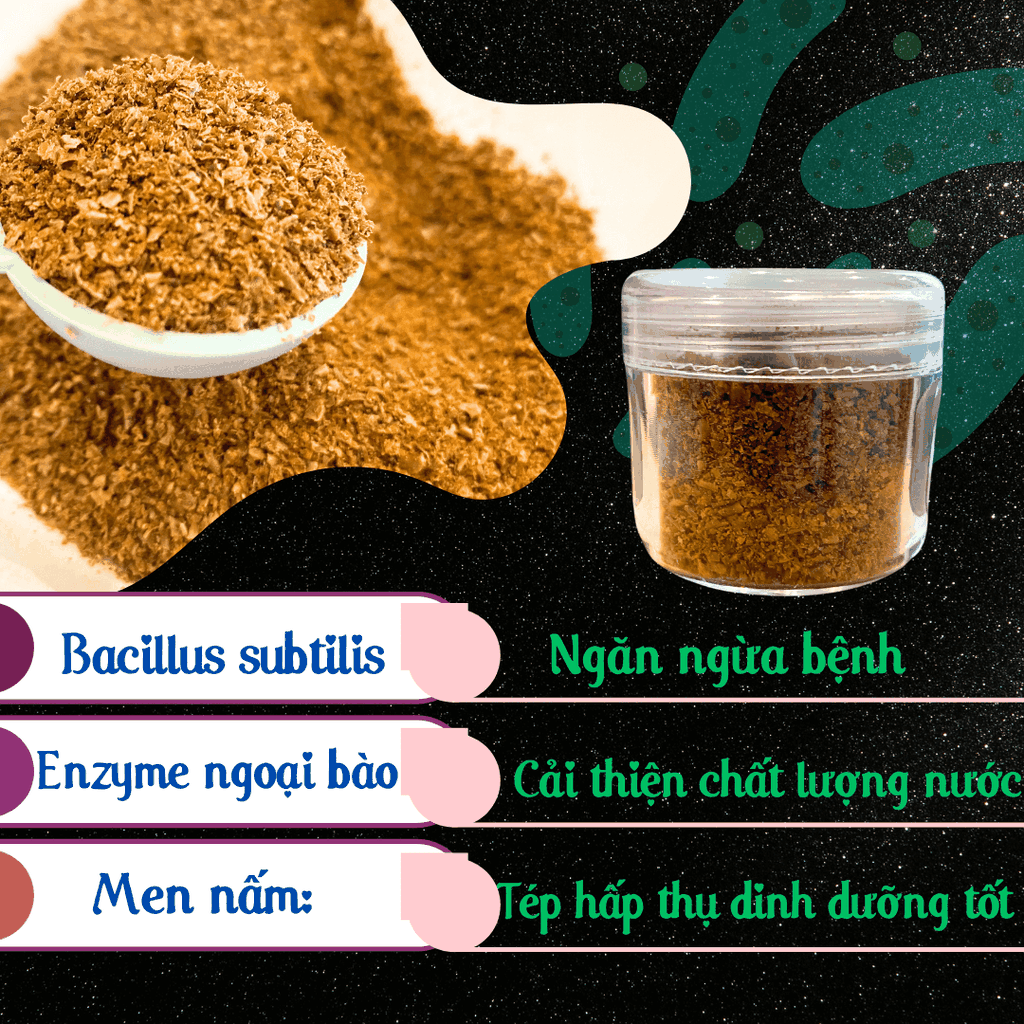 Enzyme Vi Sinh Cô Đặc - Vi sinh/ Thức ăn tép chuyên dụng - Nước Sạch, Tép Khỏe