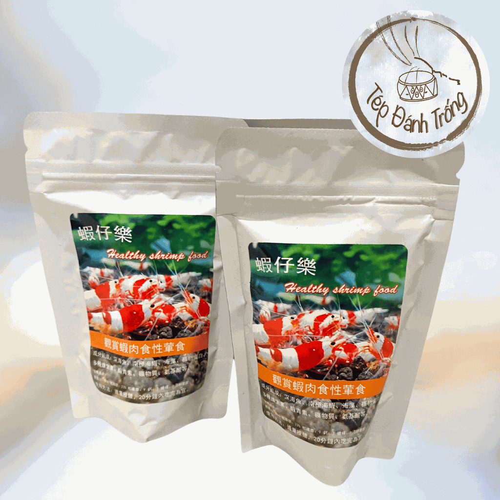 Đạm Cao Cấp từ Ốc và Cá - Hỗ trợ lên màu, sáng sứ  - Thức ăn tép sản xuất thủ công tại Đài Loan