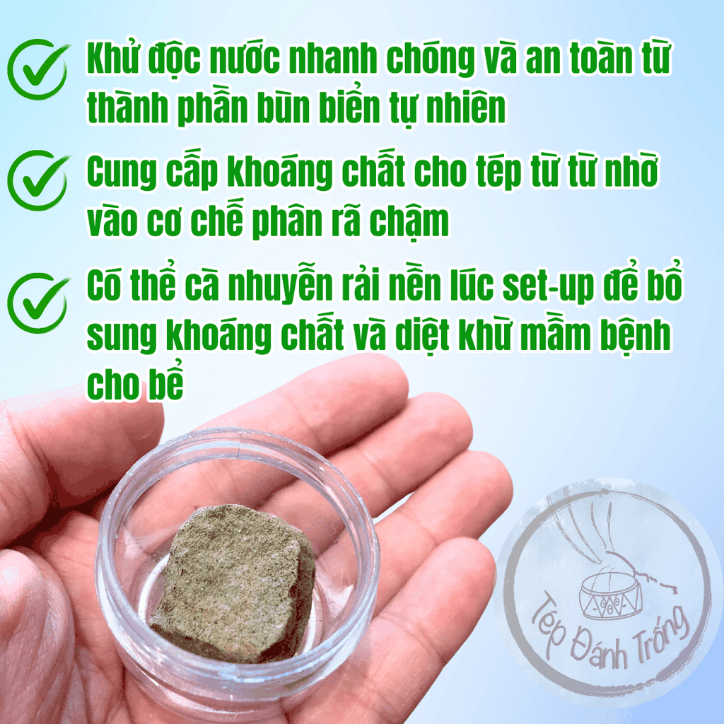 Bùn Biển Taikoo - Chuyên trị tép chết lai rai, tép lừ đừ, khử độc nước - Thành phần tự nhiên an toàn