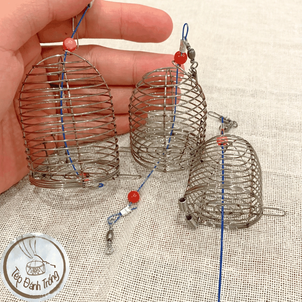 Lồng ăn cho tép - Thép chống rỉ cao cấp, hỗ trợ tép khi ăn thức ăn nổi