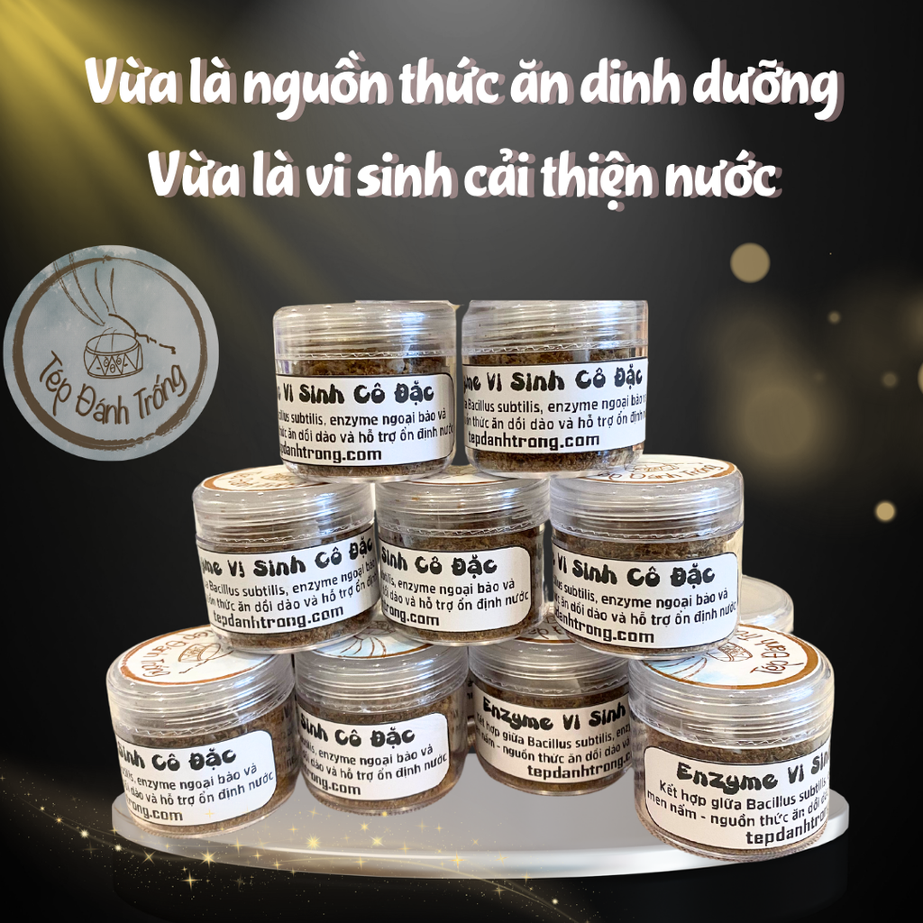 Enzyme Vi Sinh Cô Đặc - Vi sinh/ Thức ăn tép chuyên dụng - Nước Sạch, Tép Khỏe