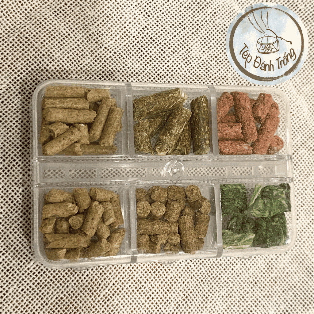 Set Thức Ăn Tép Tự Chọn 6in1 - Combo siêu rẻ, siêu khỏe, siêu bu cho tép cảnh - đáp ứng đủ các nhu cầu tép phát triển