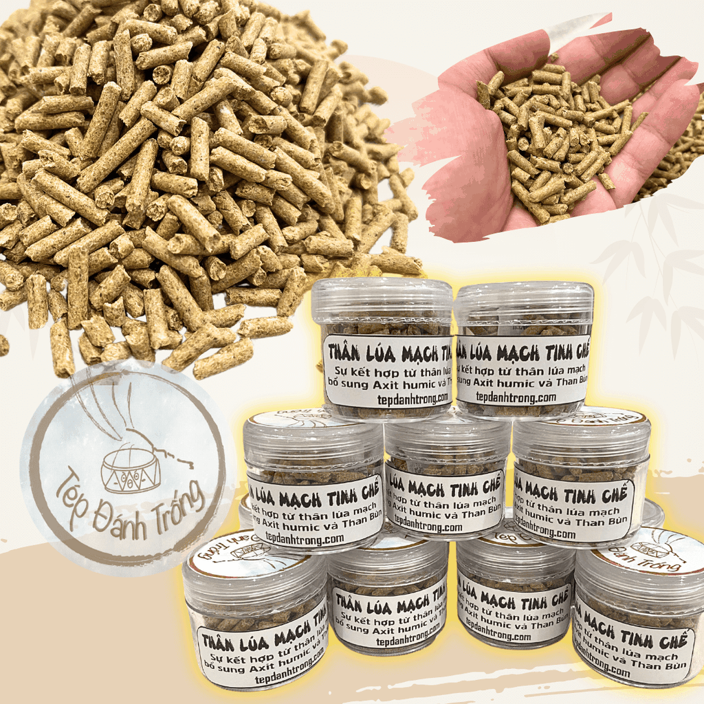 Thân Lúa Mạch Tinh Chế - Thức ăn tép chuyên dụng - Cung cấp dinh dưỡng cho tép đồng thời ổn định pH bể.