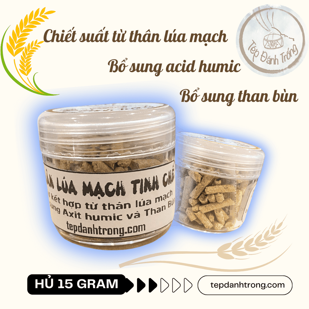 Thân Lúa Mạch Tinh Chế - Thức ăn tép chuyên dụng - Cung cấp dinh dưỡng cho tép đồng thời ổn định pH bể.