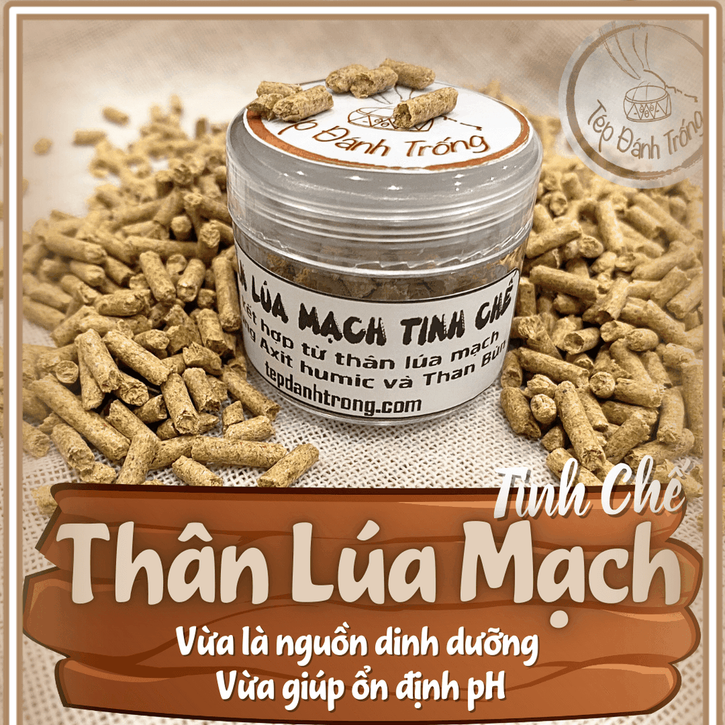 Thân Lúa Mạch Tinh Chế - Thức ăn tép chuyên dụng - Cung cấp dinh dưỡng cho tép đồng thời ổn định pH bể.