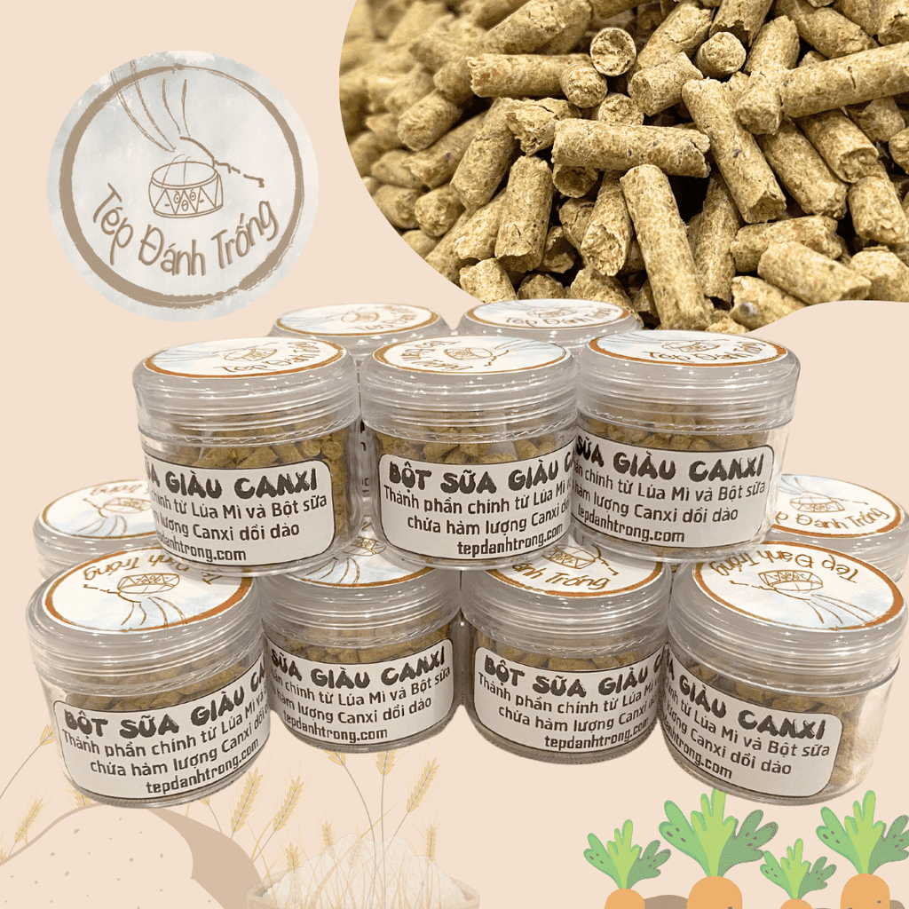 Bột Sữa Giàu Canxi - Thức ăn tép cảnh chuyên dụng - Hỗ trợ tăng trưởng, phát triển vỏ tép