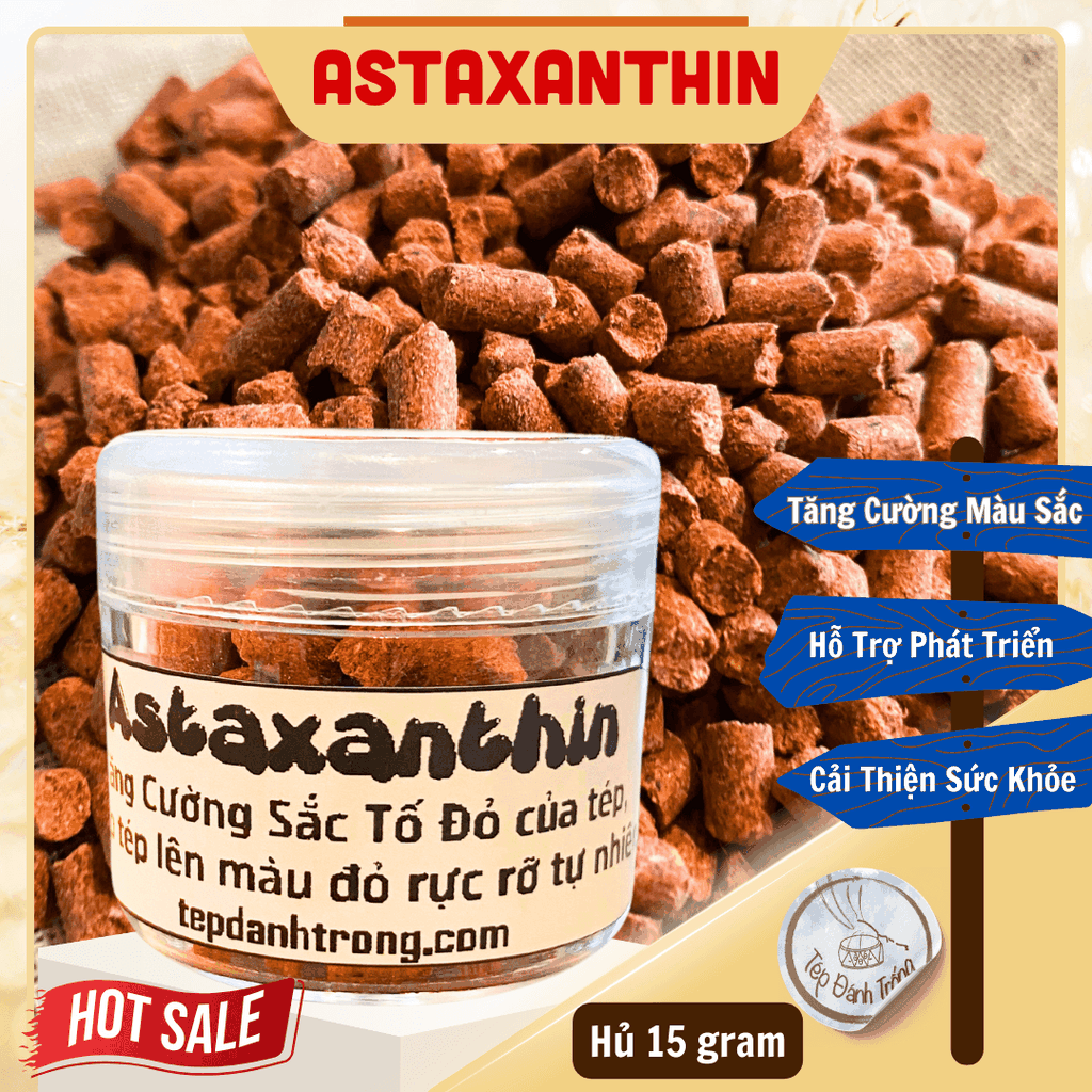 Astaxanthin  - Tăng Cường Sắc Tố Đỏ của Tép