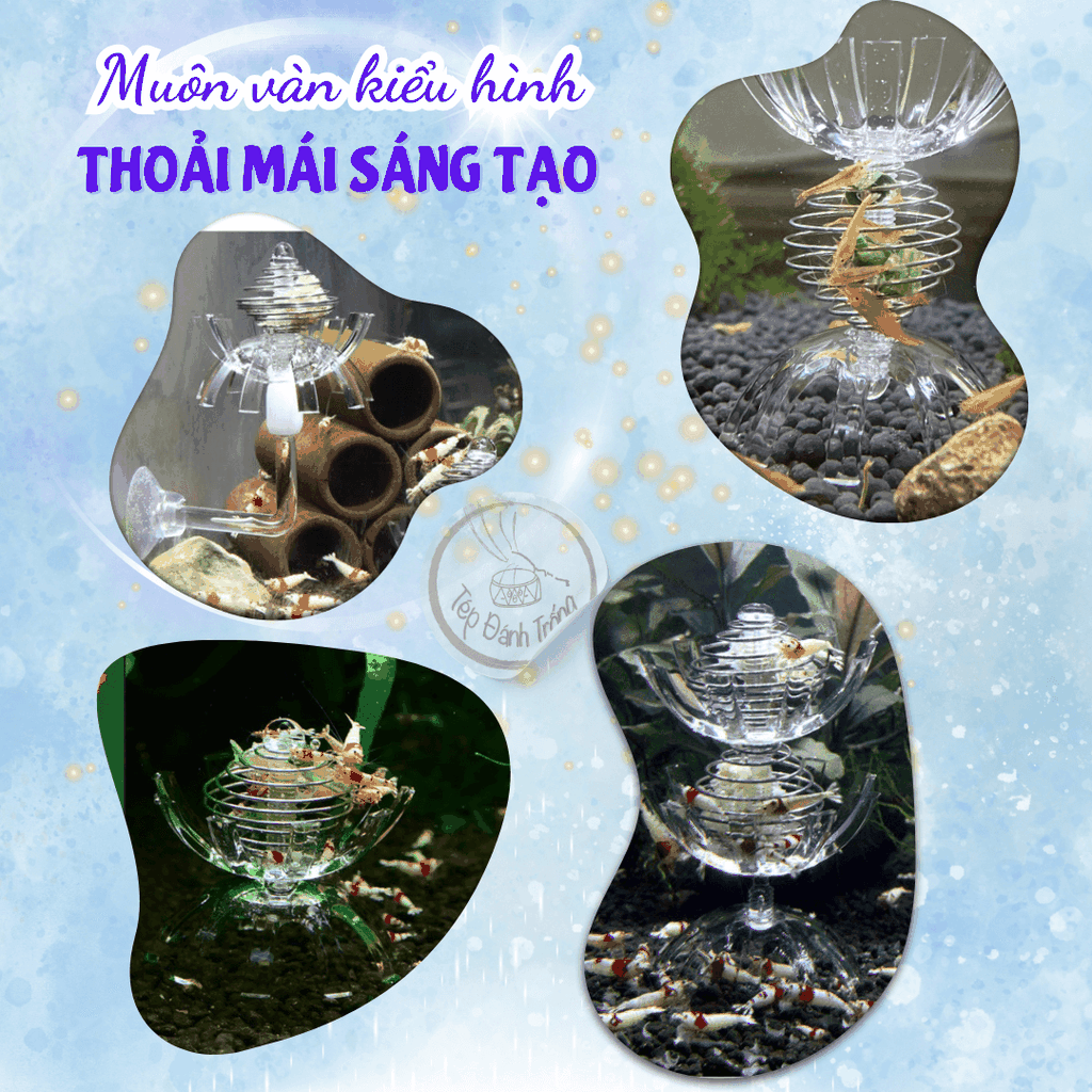 Lồng Cho Tép Ăn Cao Cấp - Giá Thể Trồng Rêu