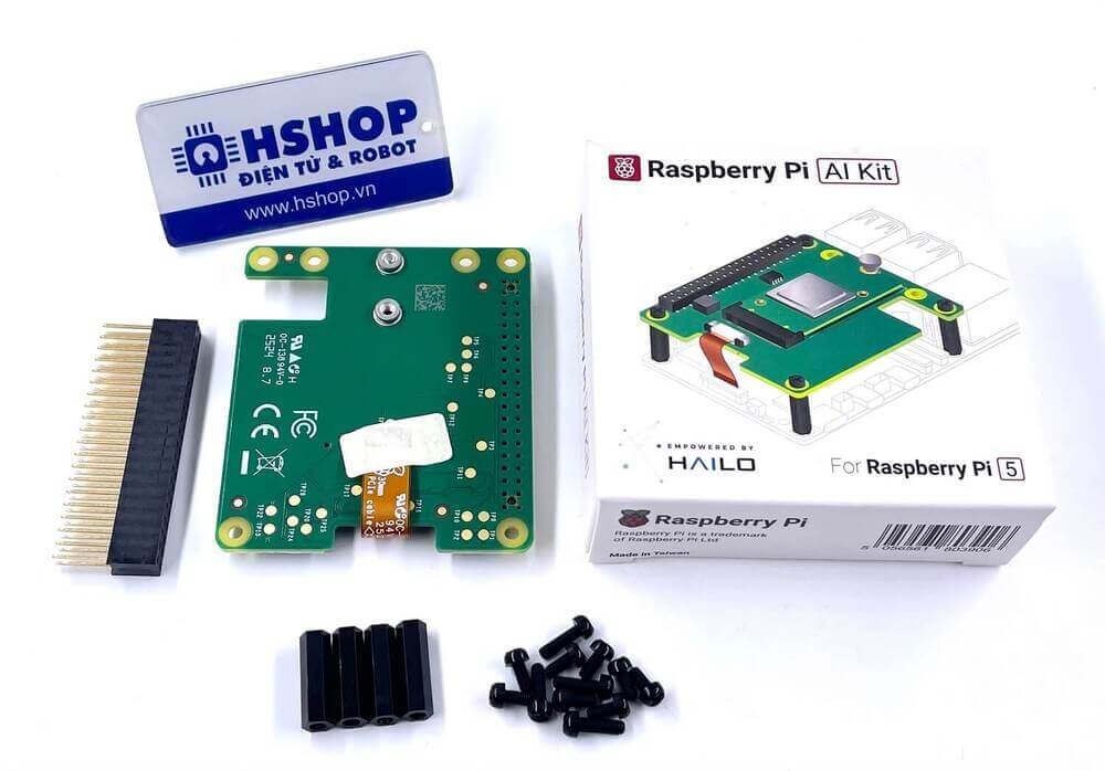 Raspberry Pi AI Kit - M.2 HAT with 13 TOPS Hailo-8L AI Acceleration Module