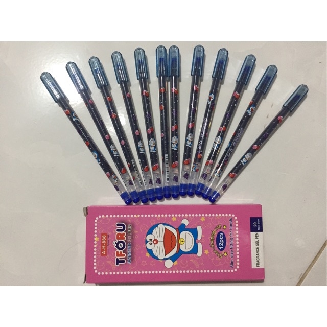 [Lẻ 1 cây] Bút viết nước gel thơm nho TFORU / THORU hình Doraemon AH888 / VS999 ngòi 0.4mm