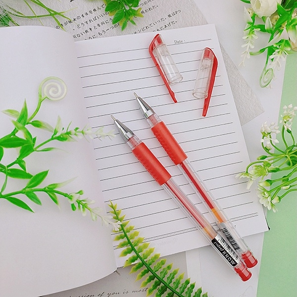 [Lẻ 1 cây] Bút viết gel nước MINI mực xanh / tím / đỏ / đen ngòi 0.5mm