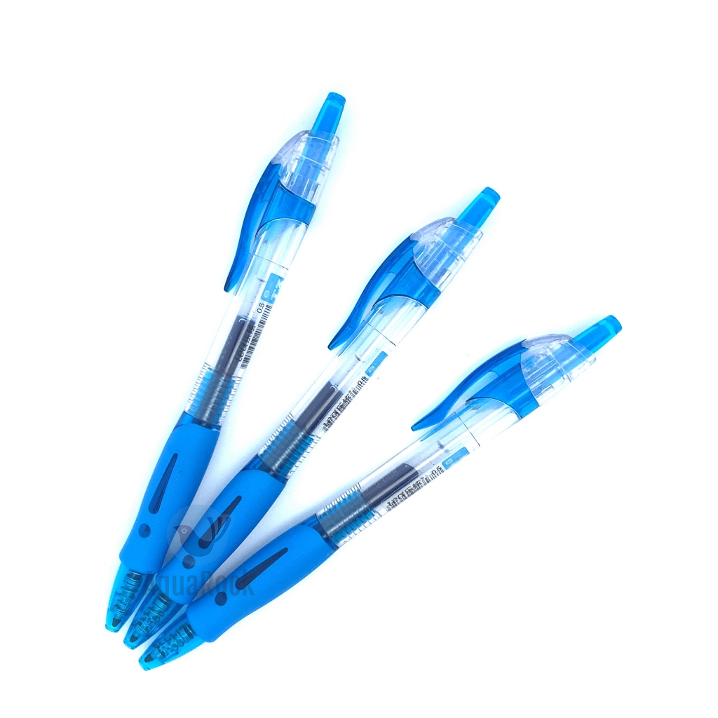 [Lẻ 1 cây] Bút viết gel nước bấm LEX / LEA / King T3 ngòi 0.5mm mực xanh / tím / đỏ / đen