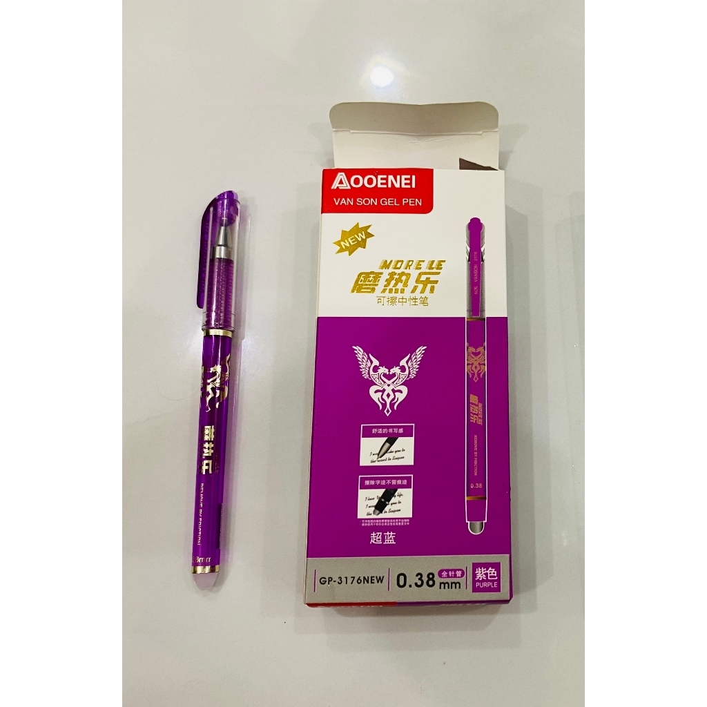 Hộp 12 cây bút viết gel xoá được Aodemei GP-3176 0.38mm / Aooenei GP3176 0.38mm