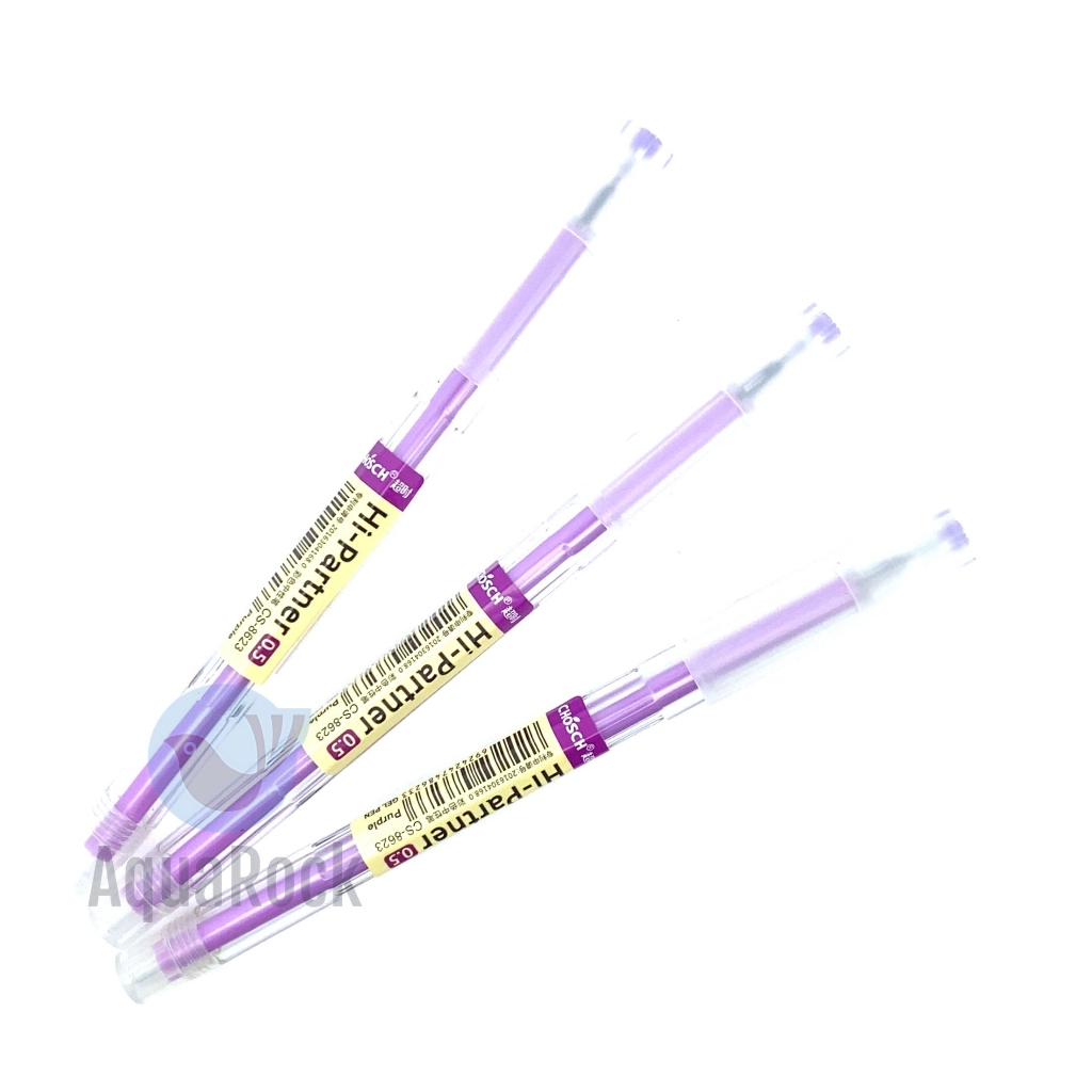 [Lẻ 1 cây] Bút viết gel nước Chosch Hi-Partner CS-8623 / CS8623 mực xanh / tím ngòi 0.5mm
