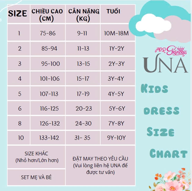 VÁY CÔNG CHÚA TRẮNG CAO CẤP ĐÍNH DẢI HẠT LẤP LÁNH UNA FOR PRINCESS