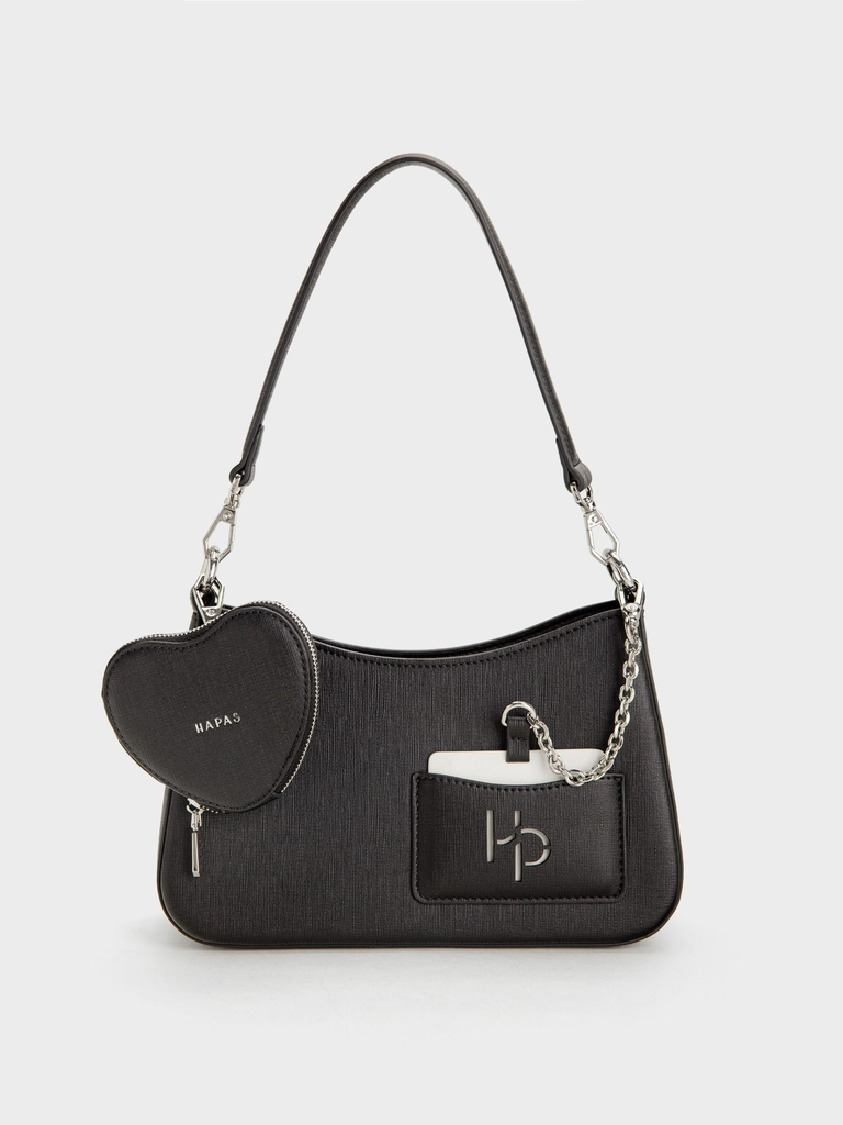 Túi Đeo Vai Hobo Đáy Vuông Love Charm Sz 23