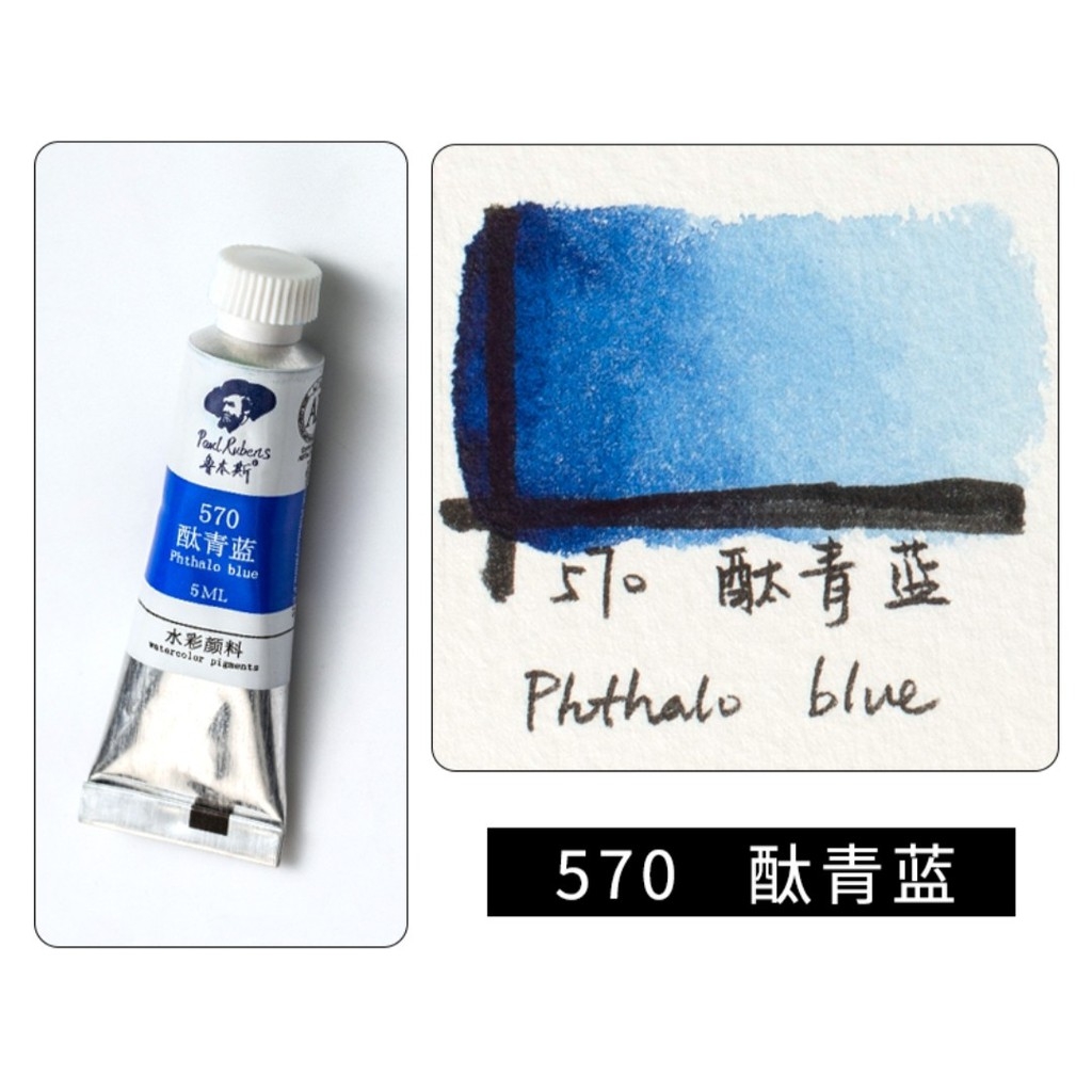 [ 17k/tube P2 ] Màu nước Paul Rubens 5ml Pigment Watercolor hạng Student