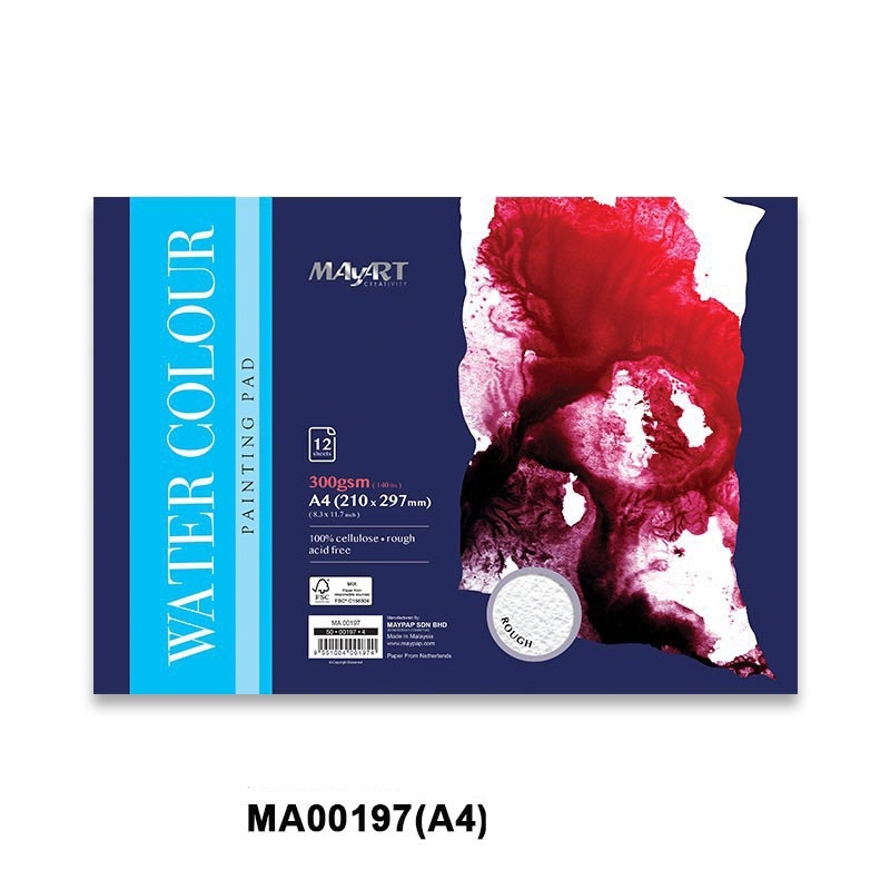 Sổ vẽ, giấy vẽ màu nước Maypad A4 ( Campad Malaysia )