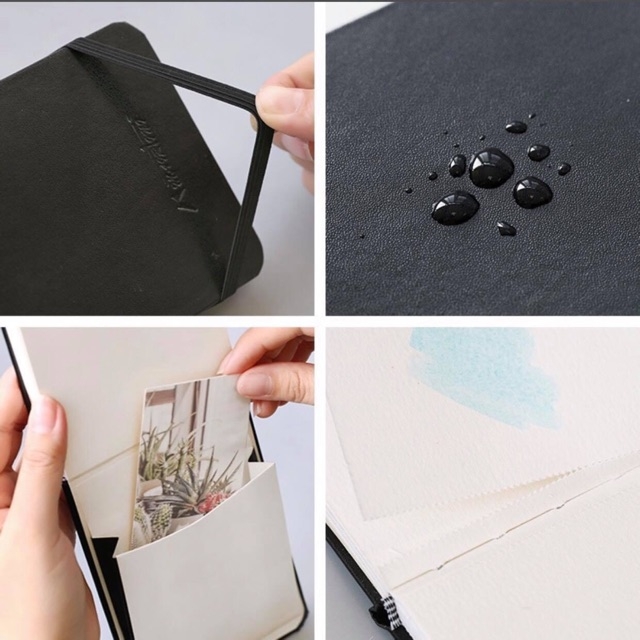 Sổ vẽ màu nước MAIRTINI travel sketchbook 300gsm