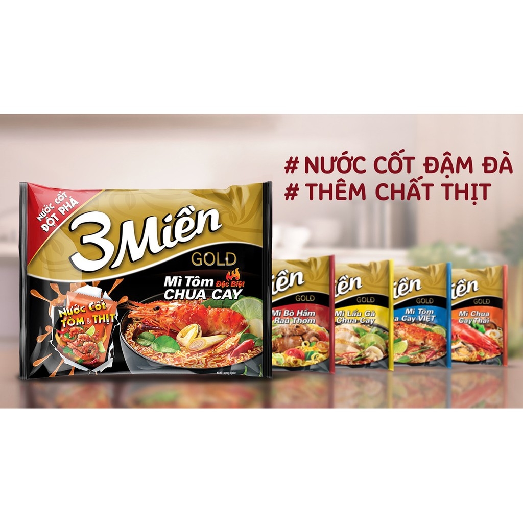 Mì tôm Hảo Hảo 3 Miền Kokomi 90