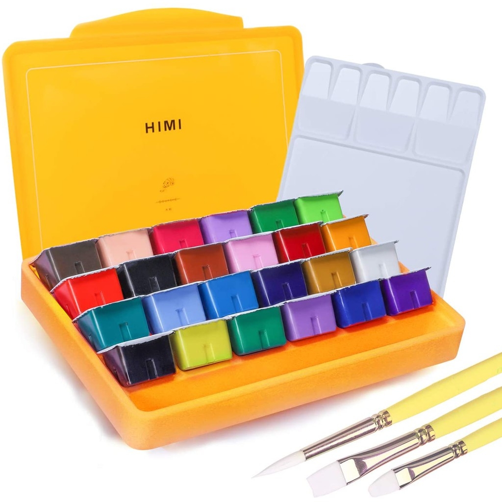Màu GOUACHE HIMI dạng thạch ( 18/24 màu)