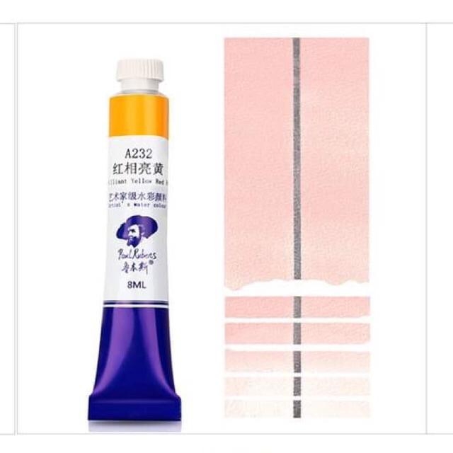 [P1 vàng cam] Màu nước Paul Rubens tuýp 18ml