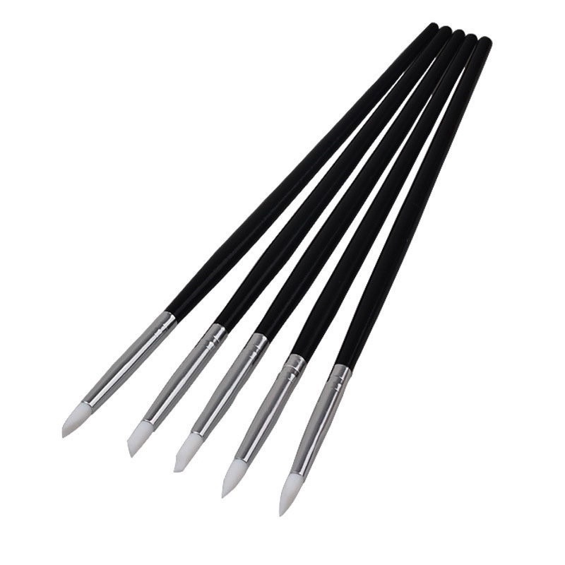 Cọ silicon vẽ keo chặn màu, nail, tạo hình đất sét