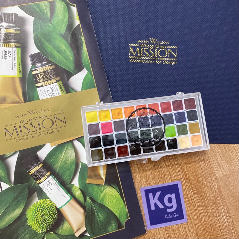 [Pocket] Màu Nước Mijello Mission Gold Hàn Quốc hạng họa sĩ chuyên nghiệp