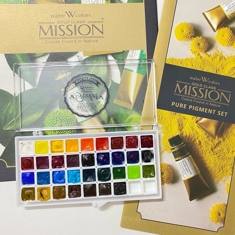 [Pocket] Màu Nước Mijello Mission Gold Hàn Quốc hạng họa sĩ chuyên nghiệp