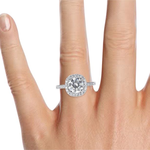 New Mia in White Gold Lab Grown 0.50ct F/VS2 (1.20cttw)