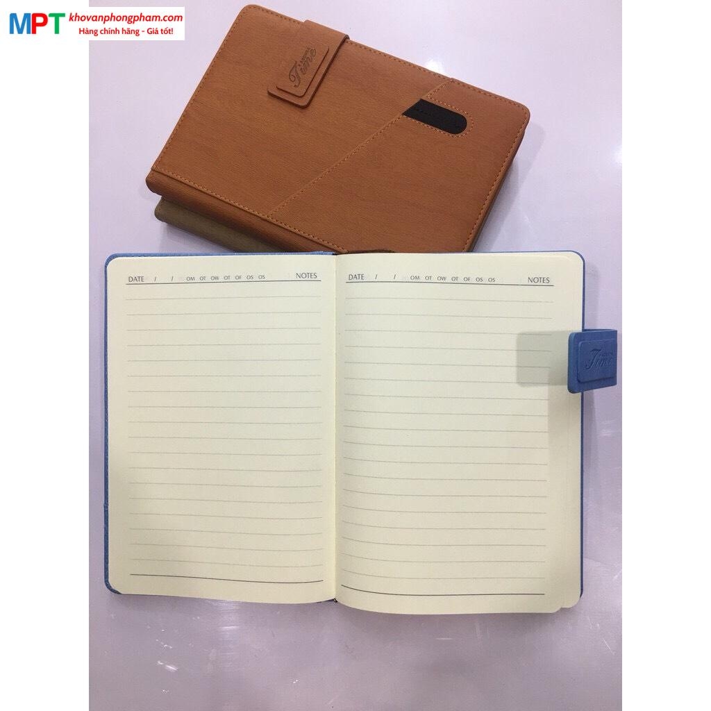 Sổ bìa da A5 2582 khuy bấm khổ A5 (140x210mm)