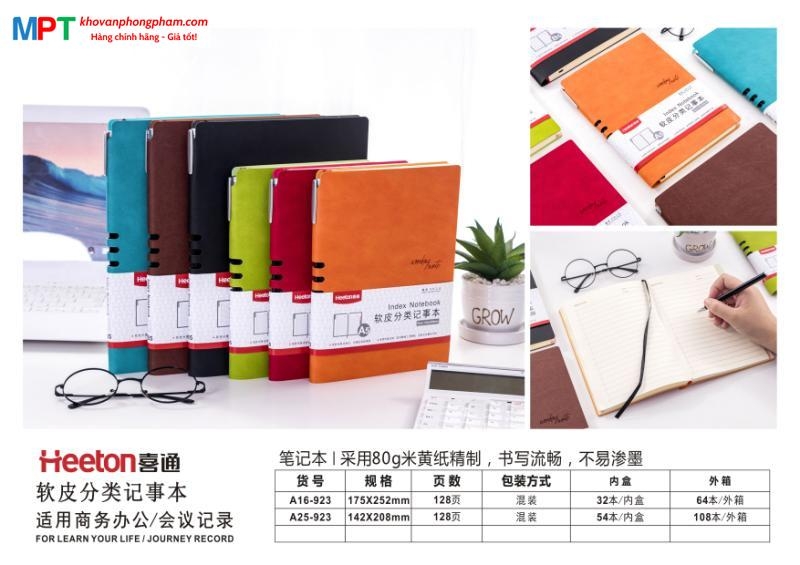 Sổ bìa da Heeton A16-923 khổ B5 (KT: 256x190mm)