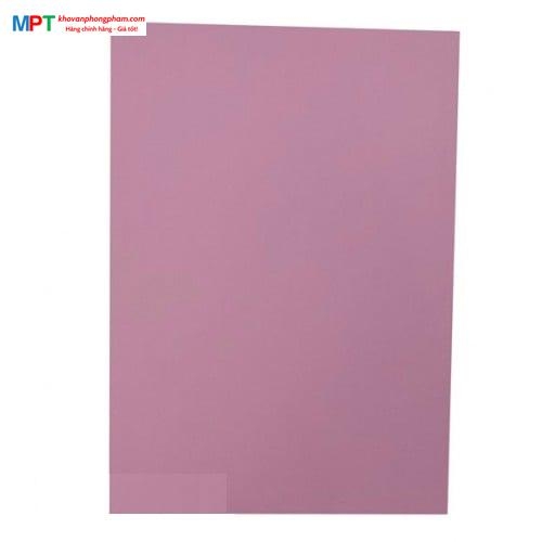 Bìa Màu A4 màu Hồng Rose (Pink) - Định lượng 120gsm - 100 tờ/tập