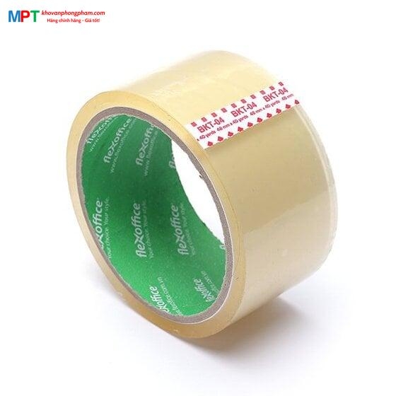 Băng keo trong Flexoffice BKT04/FO - bề rộng 48mm, dài 40 Yard tương đương khoảng 37m