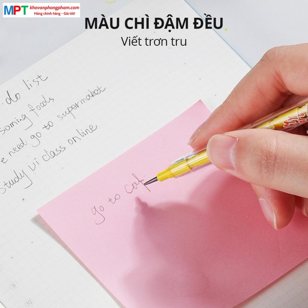 Bút chì khúc Deli EC086 - Chì 2B, nhiều màu sắc