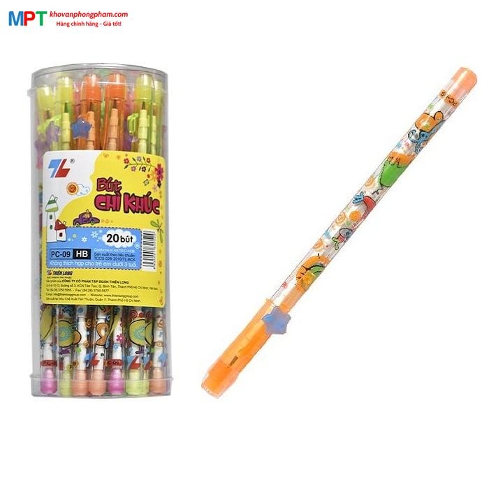Bút chì khúc Thiên Long PC 09 độ cứng HB