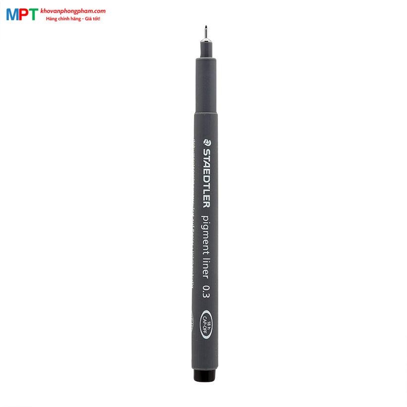 Bút Vẽ Kỹ Thuật Staedtler Chính Hãng 308 02 0.2mm Màu Đen (Bút Dạ Kim Số)