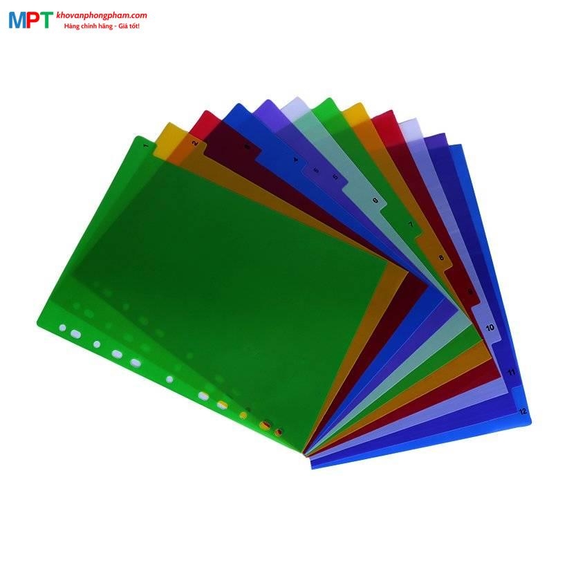 Chia file nhựa 12 màu