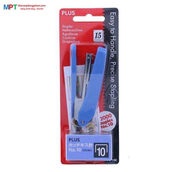 Dập ghim số 10 Plus PS-10E - kèm 02 hộp ghim