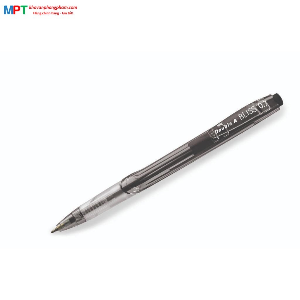 Hộp 12 bút bi Double A BLISS BALL PEN DBP-707-BB11 ngòi 0.7mm - Tặng kèm 3 bút