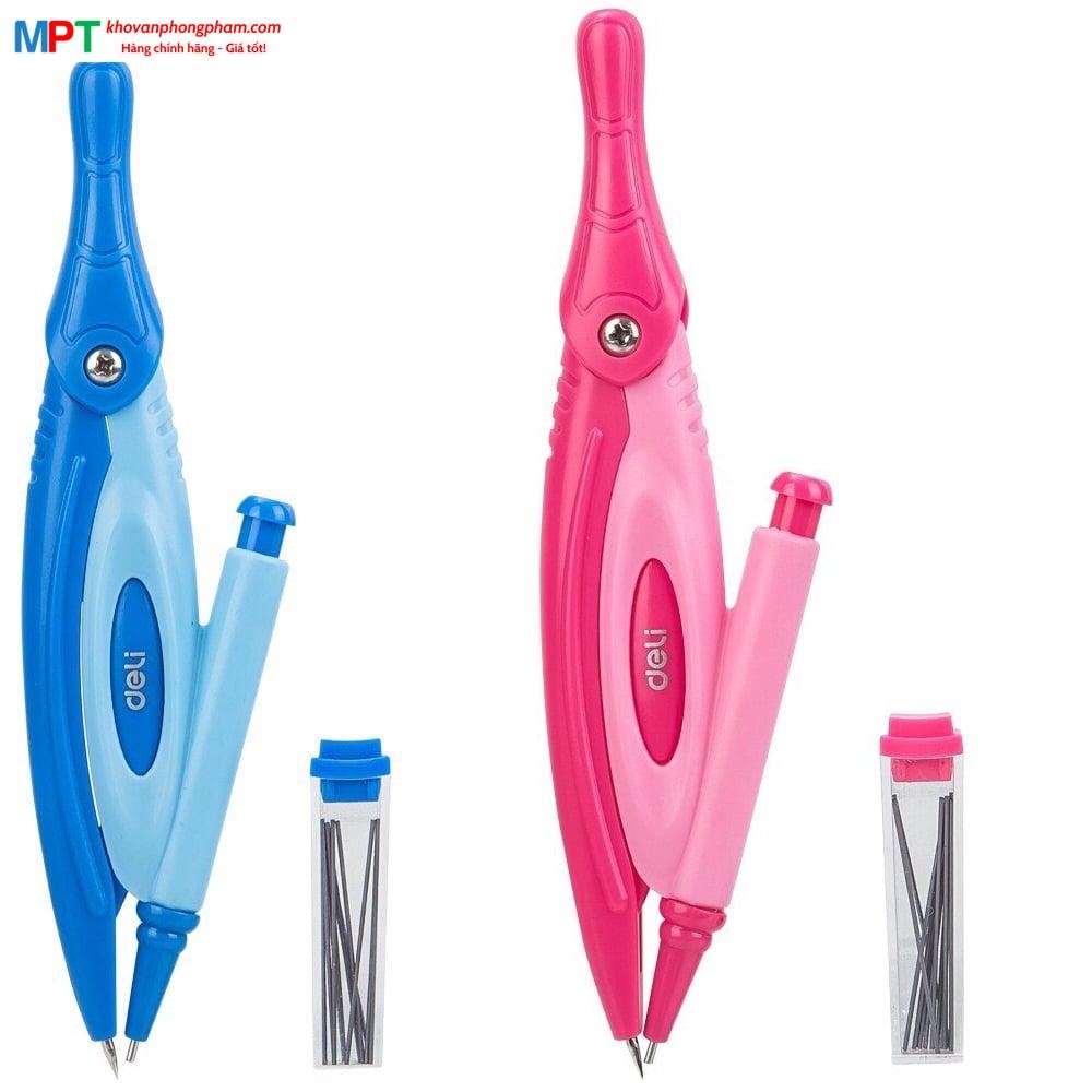 Bộ eke, compa Deli G30304 (Compa dùng chì kim)