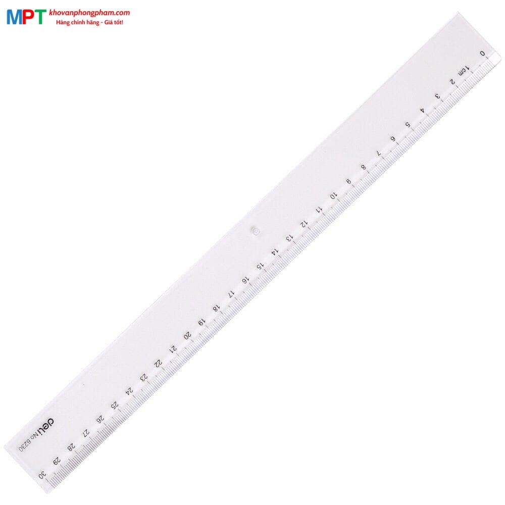 Thước kẻ Deli 30cm 6230